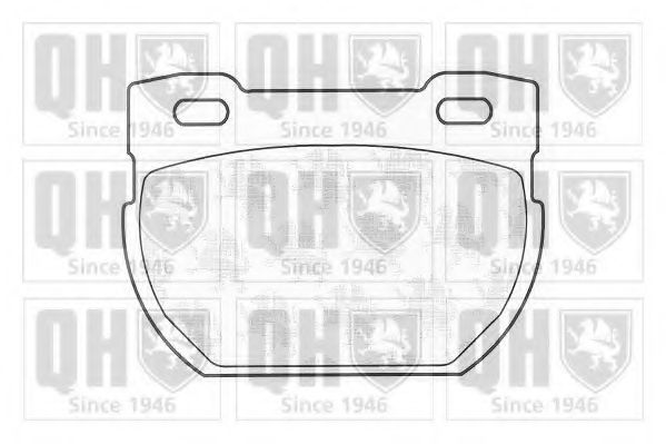 Комплект тормозных колодок, дисковый тормоз QUINTON HAZELL BP840
