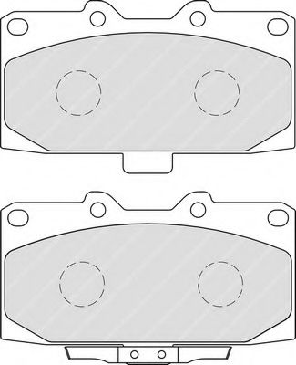Комплект тормозных колодок, дисковый тормоз FERODO FDB1982