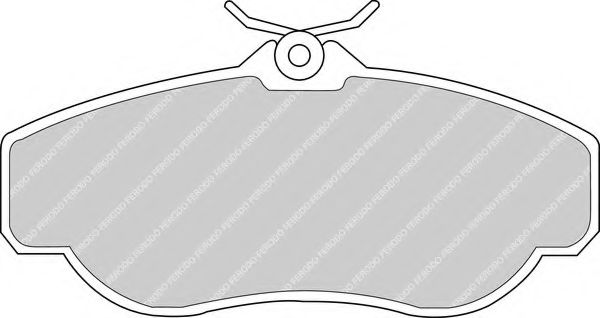 Комплект тормозных колодок, дисковый тормоз FERODO FDB980