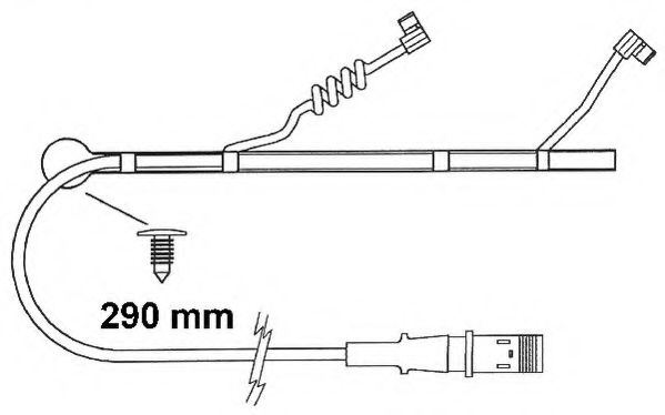 Сигнализатор, износ тормозных колодок FERODO FAI164