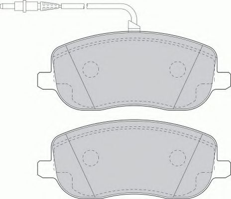 Комплект тормозных колодок, дисковый тормоз FERODO FSL1556