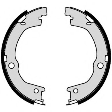 Комплект тормозных колодок, стояночная тормозная система BREMBO S 30 533