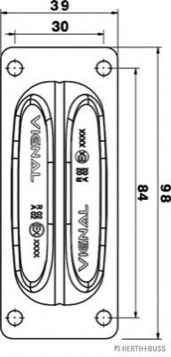 Габаритный фонарь VIGNAL SYSTEMS 112710