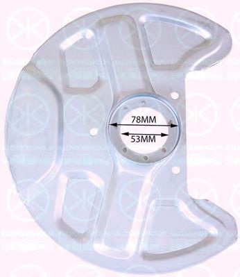 Отражатель, диск тормозного механизма KLOKKERHOLM 9040370