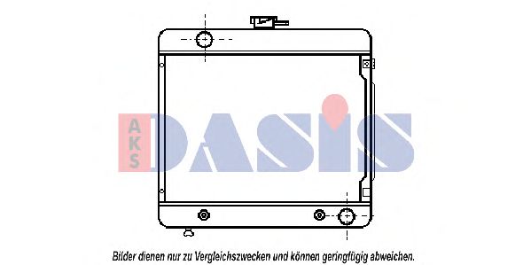 Радиатор, охлаждение двигателя AKS DASIS MS2024
