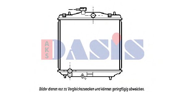 Радиатор, охлаждение двигателя AKS DASIS 350130N