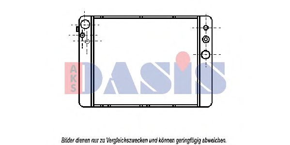 Радиатор, охлаждение двигателя AKG 85459