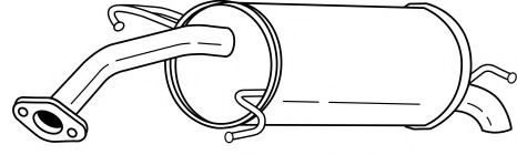 Глушитель выхлопных газов конечный AKS DASIS SG73620