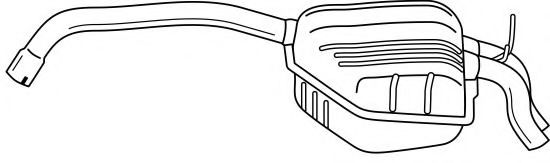 Глушитель выхлопных газов конечный AKS DASIS SG49602