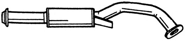 Средний глушитель выхлопных газов AKS DASIS SG37400
