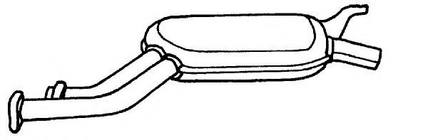 Средний глушитель выхлопных газов AKS DASIS SG35418