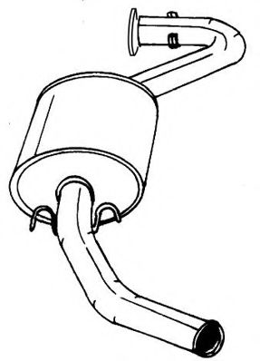 Глушитель выхлопных газов конечный AKS DASIS SG20690