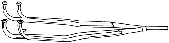Труба выхлопного газа AKS DASIS SG18116