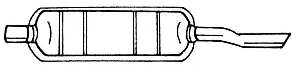 Глушитель выхлопных газов конечный AKS DASIS SG12640