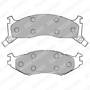 Комплект тормозных колодок, дисковый тормоз DELPHI LP892