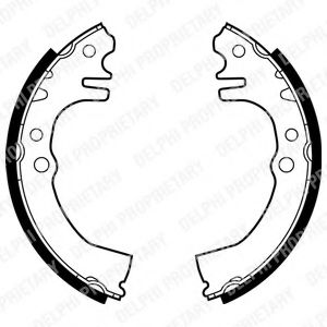 Комплект тормозных колодок DELPHI LS1874