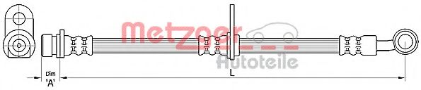 Тормозной шланг METZGER 4110493