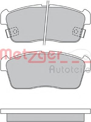 Комплект тормозных колодок, дисковый тормоз METZGER 1170197