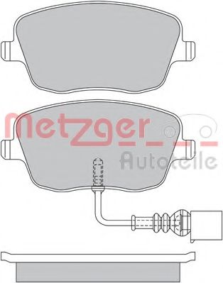 Комплект тормозных колодок, дисковый тормоз METZGER 1170246