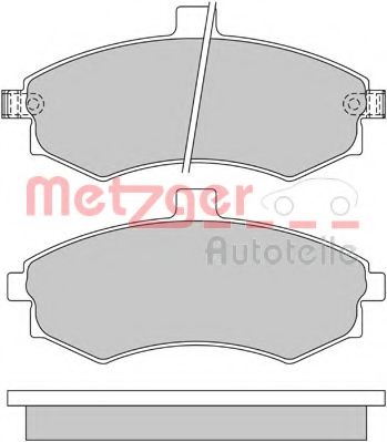 Комплект тормозных колодок, дисковый тормоз METZGER 1170506
