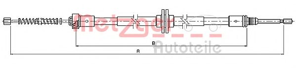 Трос, стояночная тормозная система METZGER 10.9339