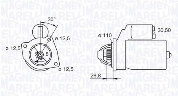 Стартер MAGNETI MARELLI 063216851010