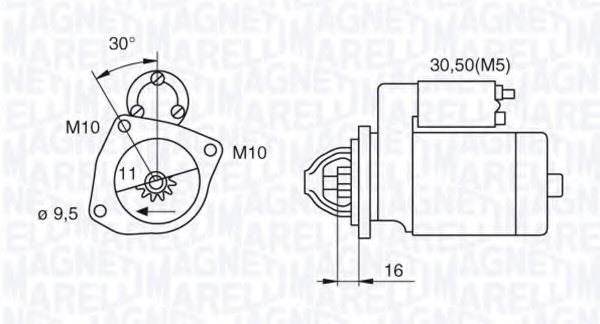 Стартер MAGNETI MARELLI 063280029010