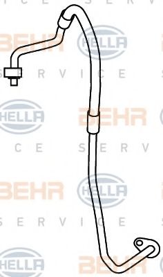Трубопровод высокого давления, кондиционер BEHR HELLA SERVICE 9GS 351 337-431