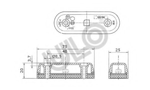Габаритные огни ULO 290808