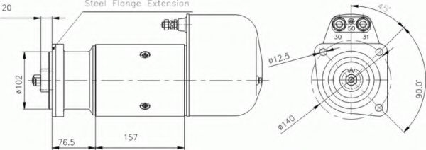 Стартер DELCO REMY 19024184