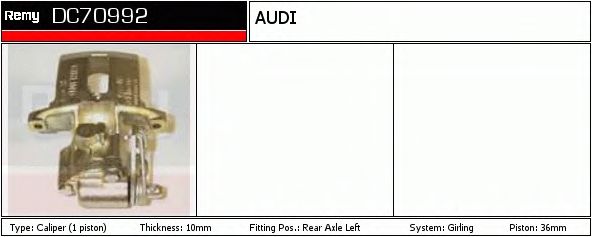 Тормозной суппорт DELCO REMY DC70992