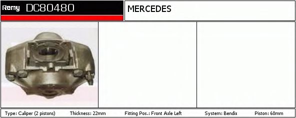 Тормозной суппорт DELCO REMY DC80480