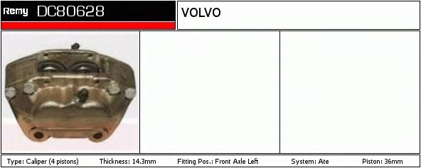 Тормозной суппорт DELCO REMY DC80628