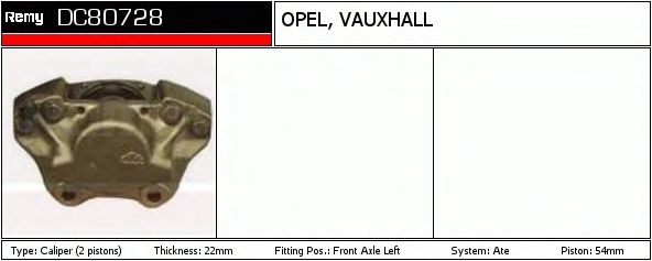 Тормозной суппорт DELCO REMY DC80728