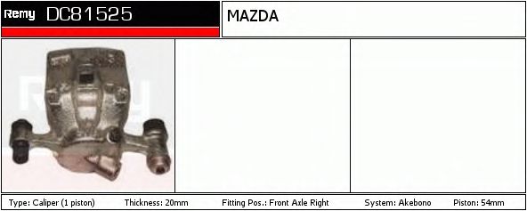 Тормозной суппорт DELCO REMY DC81525