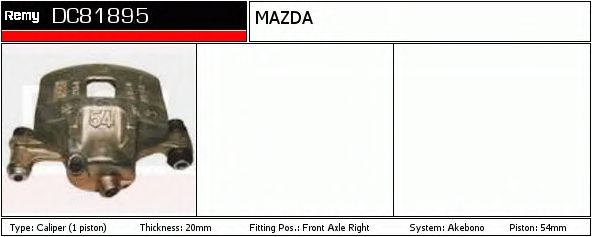 Тормозной суппорт DELCO REMY DC81895