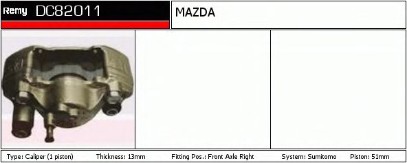 Тормозной суппорт DELCO REMY DC82011