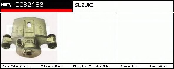 Тормозной суппорт DELCO REMY DC82183