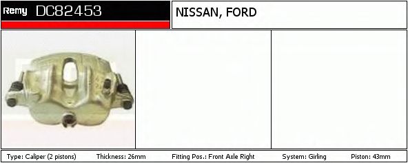 Тормозной суппорт DELCO REMY DC82453