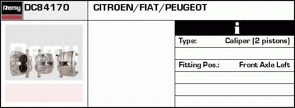 Тормозной суппорт DELCO REMY DC84170