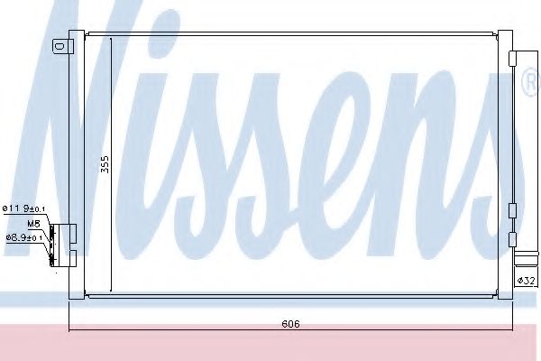 Конденсатор, кондиционер NISSENS 940396