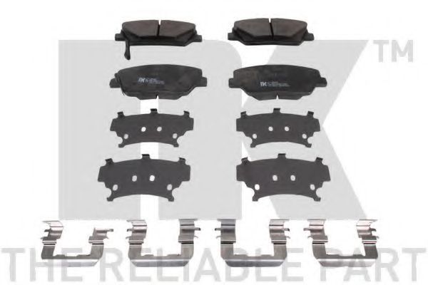 Комплект тормозных колодок, дисковый тормоз NK 223449