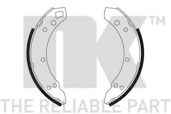 Комплект тормозных колодок NK 2799037