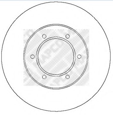 Тормозной диск MAPCO 15281