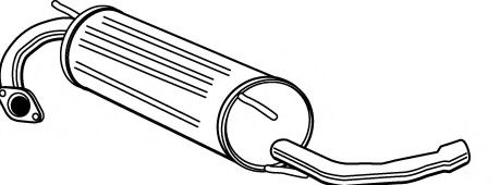 Глушитель выхлопных газов конечный FONOS 614817