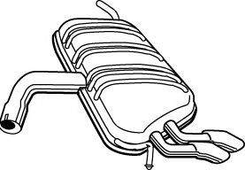 Глушитель выхлопных газов конечный FONOS 25065
