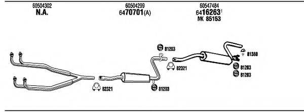 Система выпуска ОГ FONOS AR30019