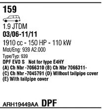 Система выпуска ОГ FONOS ARH19449AA