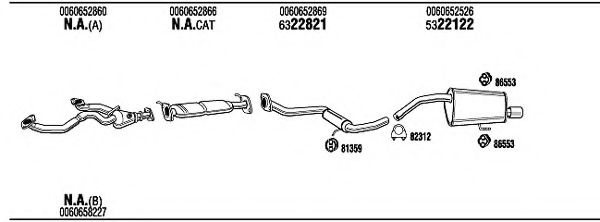 Система выпуска ОГ FONOS ART14787