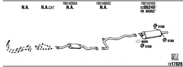 Система выпуска ОГ FONOS MA20132